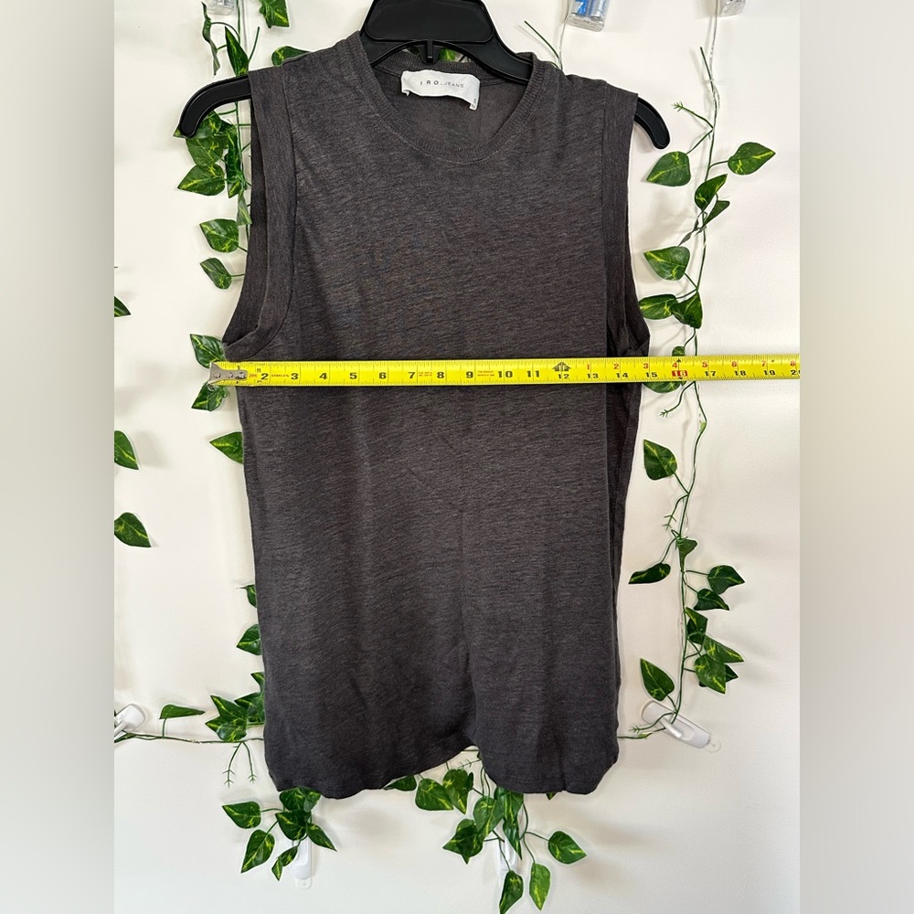IRO Charcoal Gray Linen Top - Picture 6 of 7